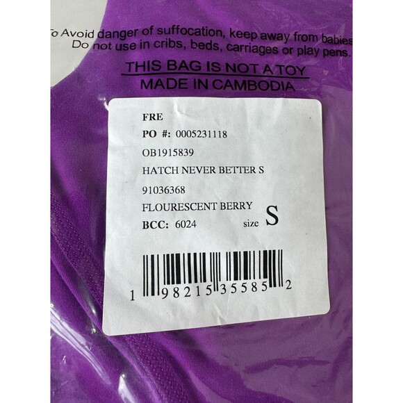 FP Movement x Hatch Small Never Better Square Neck Maternity Bra Berry Pink NWT - Picture 7 of 8